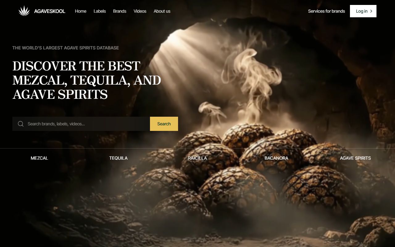 AGAVESKOOL — Education / Spirits website by Mako Digital